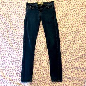 Dark Wash Hollister Low Rise Skinny Jeans